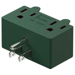 Nema 5-15P To Dual 5-15R Adapter, Plugrand 90 Degree Downward Angled Green. Fixed Price $13.24.