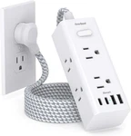 Power Strip Surge Protector - One Beat 6 Widely Outlets With 4 Usb Ports (2. Fixed Price $17.90.