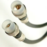 Tri-shield Weather Seal 18AWG Indoor Outdoor RG-6 Coaxial Cable Brass Connector. Fixed Price $10.75.