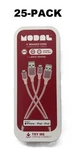 25-PK Modal 4' Usb Charging Cable For Apple Iphone Mfi-certified Pink Charge. Fixed Price $47.45.