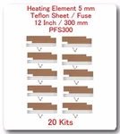 Heating Elements 5 +20 Ptfi Sheets For Impulse Sealer 12" / 300MM PFS300. Fixed Price $55.07.
