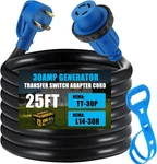 25 Ft TT-30P L14-30R Generator Transfer Switch Adapter Cord, Amp Ma. Fixed Price $114.53.