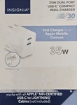 Insignia 35W Dual Port Usb-c Compact Wall Charger For Phone/tablet White. Fixed Price $11.00.