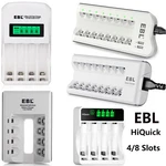 Ebl 4 Slot / 8 Smart Charger For Aaa Ni-mh Ni-cd Rechargeable Battery Us. Fixed Price $11.29.