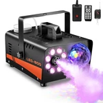 Dashsafe Fog Machine, Smoke With Disco Ball Lights, 600W And Black A1. Fixed Price $119.69.