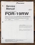 Pioneer PDR-19RW Cd Changer Service Manual *original*. Fixed Price $14.97.