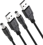 Usb-a 5.5MM X 2.1MM Barrel Jack Male Dc 5V Power Charger Connector Cables. Fixed Price $6.99.