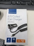 Insignia - Micro Usb 12W / 2.4AMP Vehicle Charger 6 Ft Coiled Cord Black. Fixed Price $7.24.