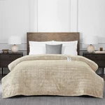 Brookstone Twin Heated Micro Herringbone Blanket Taupe. Fixed Price $25.99.
