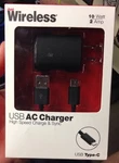 Just Wireless 705954044956 Usb-c Home Charger Black. Fixed Price $15.00.