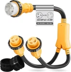 Mecmo Amp 125/250V To (2) 125V SS2-50P/2X L5-30R (50A 2X30A). Fixed Price $160.91.