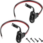 Pack 12AWG Sae Connectors, Weatherproof Solar Socket Sidewall Black. Fixed Price $14.76.