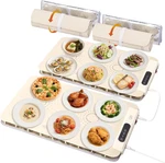 Electric Food Warming Mats, 2 Pack With Color-changing & Adjustable Temp. Fixed Price $134.99.