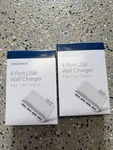 New 2X Insignia 4-PORT Usb Travel Wall Charger 4.2A 21W White Folding Plug Slim. Fixed Price $15.99.