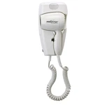 Jerdon Wall-mount Hair Dryer White Plug-in Hotel Style 32 Power Cord. Fixed Price $67.17.