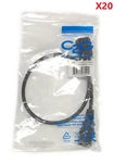 Lot Of 20 New C2G 03142 Iec C14 C13 Power 2FT Extension Cables 18AWG. Fixed Price $44.99.