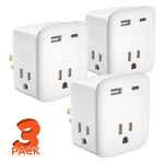 Etl Listed 3 Outlet Extender Indoor Grounded Ac Power Wall Tap Adapter Plug. Fixed Price $38.88.