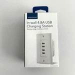 Insignia Wall 4.8A Usb Charging Station Outlet White. Fixed Price $9.97.