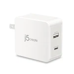 J5CREATE Usb Type-a And Type-c Mobile Charger White. Fixed Price $19.95.