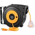 Vevor Retractable Extension Cord Reel Power 45FT 12AWG/3C Sjtow. Fixed Price $85.41.