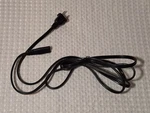Power Cord Cable Lead 7A 125V Prong I-sheng IS-033 E55943 Black 6 1/2' Long. Fixed Price $12.99.