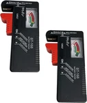 Battery Tester Checker, Universal Small For Aaa 2, Black, Red. Fixed Price $8.91.