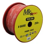 Mk Audio PC8250RD 8GA 250' Red Power Ground Wire Car Amplifier Marine. Fixed Price $59.99.