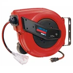 Lincoln 91039 60' Tri-tap Electric 12/3 Power Cord Reel With Magnetic Brake. Fixed Price $232.55.