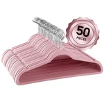 Elama Home 50 Piece Flocked Velvet Clothes Hangers Stainless Steel Swivel Hoo. Fixed Price $52.46.