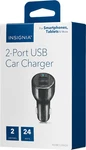Insignia Vehicle Charger With Usb Ports Black NS-MCC24W2K. Fixed Price $6.99.