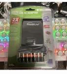 Lot Of 10 Powerline 90333 Universal Car Cord Adapter 3-12 Volts /600MA. Fixed Price $80.00.