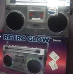 Ion Retro Glow Bluetooth Cassette Boombox Silver Am/fm Aux Usb 12HR Battery. Fixed Price $67.50.