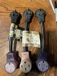 3- New Power-zone 390-0388 Rv Adapter Cord 1' 10/3 Stw Lighted & Handle. Fixed Price $35.00.
