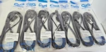 Lot Of 7 C2G 15FT Outlet Saver Power Ext Cord Maximum 1250W, 10A, 125V Black. Fixed Price $61.59.