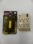 Vintage Popular Mechanics 6 Outlet Surge Protector Strip Beige Snapit 51118. Fixed Price $19.99.