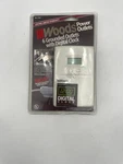 Woods 6 Grounded Outlets Wall Adapter White 125V 15A 1875W With Digital Clock. Fixed Price $15.99.
