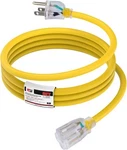 Ep 14/3 Lighted Outdoor Extension Cord - Gauge Sjtw Heavy 6FT, Yellow. Fixed Price $14.76.