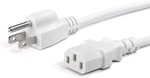 Prong Ac Power Cord Nema 5-15P To C13, 18 Awg, Not Extension, White, Feet. Fixed Price $19.97.