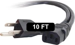 C2G 03134 Nema 5-15P To IEC320C13 Replacement Power Cord Shielded, 10 Ft. Fixed Price $9.95.